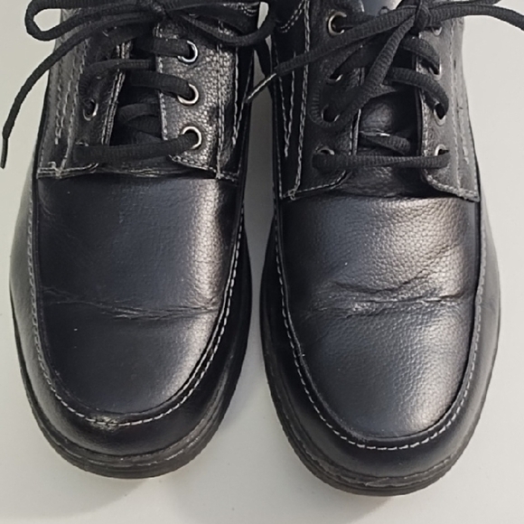 Black Comfort Oxfords Classic Lace up Core Technology - Picture 6 of 11